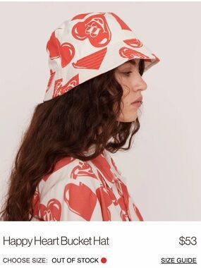 Lazy Oaf Happy Heart Bucket Hat